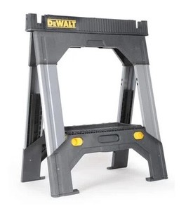 lot 3460 image: DeWalt Adjustable Metal Legs Sawhorse