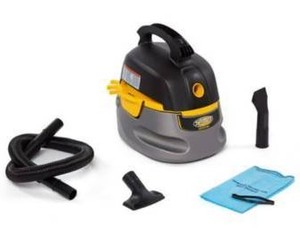 lot 6558 image: 2.5 Gal. 1.75-Peak HP Compact WetDry Shop Vacuum with Filter Bag Hose and Accessories, Used