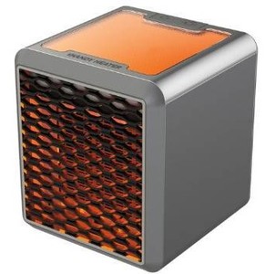 lot 6565 image: Ontel Handy Heater Pure Warmth 1200 Personal Ceramic Space Heater with Adjustable Heat - Portable, Quiet & Energy Efficient Small Space Heater for Bedroom, Office, Garage & More (B0973S33GN)
