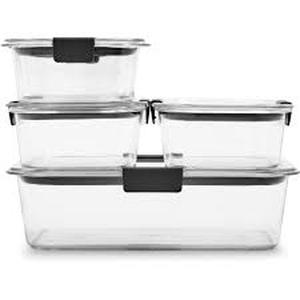 lot 1260 image: Rubbermaid Food Storage Containers With Locking Lids Variety Set