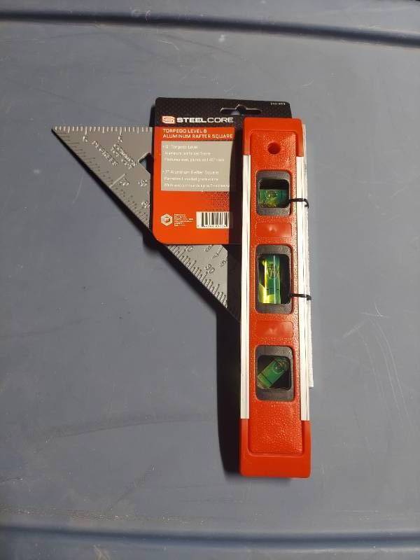 lot 16102 image: Torpedo Level and Rafter Speed Square