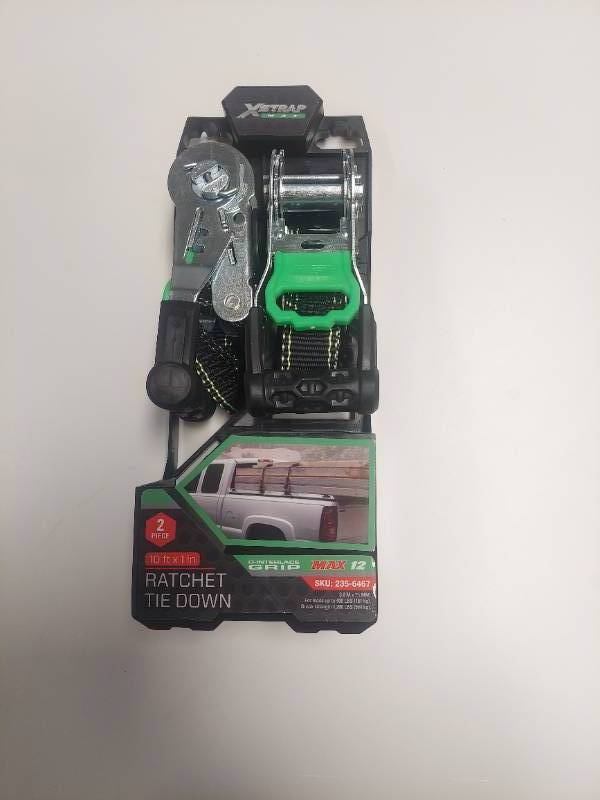 lot 16146 image: 2 Pack Ratchet Tie Down