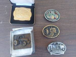 lot 6001 image: 5 John Deere belt buckles