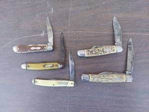lot 6008 image: 5 pocket knives - Colonial