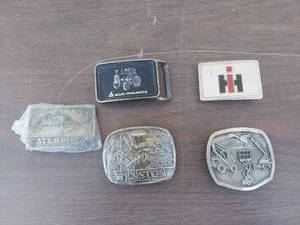 lot 6009 image: 5 belt buckles