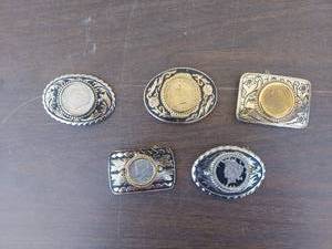 lot 6017 image: 5 belt buckles