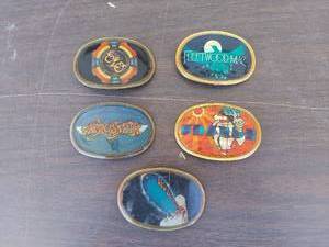 lot 6032 image: rock band belt buckles