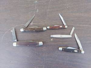 lot 6039 image: 5 pocket knives - Schrade