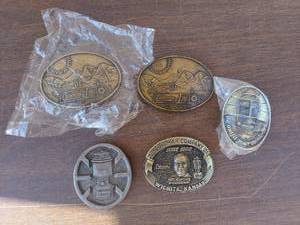 lot 6059 image: 5 Coleman Belt Buckles