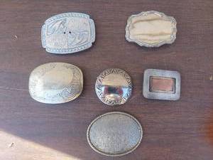 lot 6066 image: 6 belt buckles