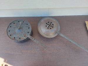 lot 6082 image: Corn Popper and Bed Warmer