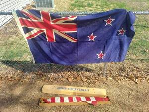 lot 6094 image: USA And New Zealand flags