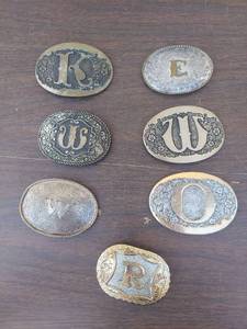 lot 6099 image: 7 Belt Buckles