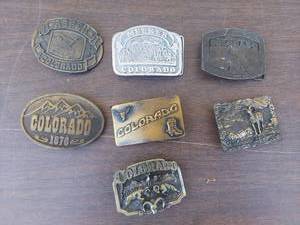 lot 6117 image: 7 Colorado Belt Buckles