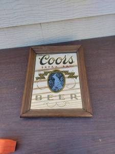 lot 6124 image: Coors Mirror framed sign