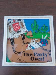 lot 6125 image: Lone Star Glass Sign