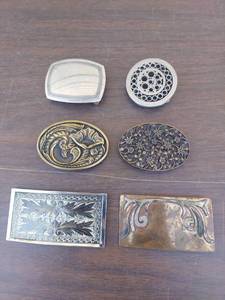 lot 6141 image: 6 belt buckles
