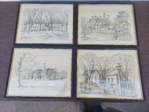 lot 6148 image: 4 framed artworks