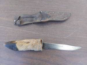lot 6157 image: Knife with sheath