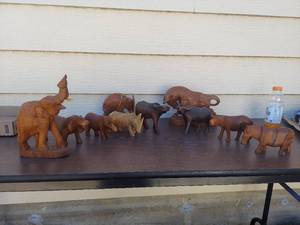 lot 6159 image: Assorted wooden animals