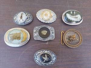 lot 6174 image: 7 Belt Buckles