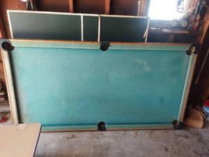 lot 6184 image: Pool Table - legs fold