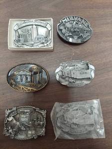 lot 6198 image: Mulvane belt buckles