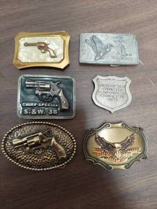 lot 6202 image: 6 belt buckles