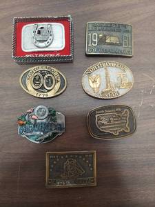 lot 6207 image: 7 belt buckles