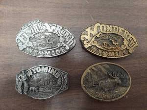 lot 6216 image: 4 belt buckles