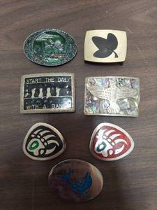 lot 6222 image: 7 belt buckles