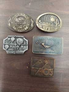 lot 6231 image: 5 belt buckles
