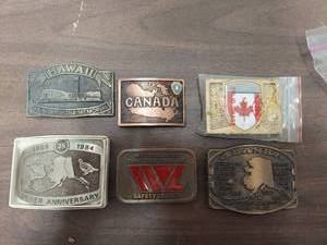 lot 6236 image: 6 belt buckles