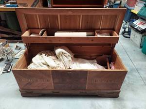 lot 6589 image: Waterfall Cedar Chest and Contents