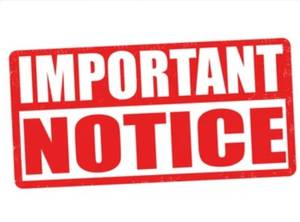 lot 1 image: Notice for Pickup Due to Construction 17th Street is closed at RR Tracks West of Building, Use Mosley to Access Pickup Location