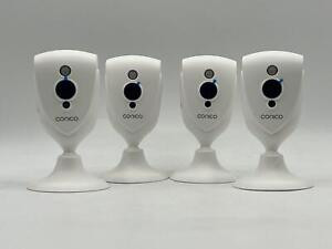 lot 6654 image: 4 pack Conico HD WiFi security surveillance cam camera with motion detection night vision phone app 2 way audio