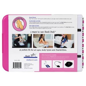 lot 6662 image: Stedi Pedi 12001 DIY Pedicure Kit with Led Task Light (Pink)