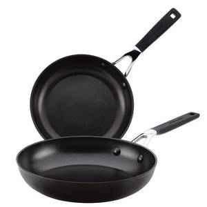lot 6672 image: KitchenAid 2-Pc. Hard-Anodized Nonstick Frypan Set 10 8