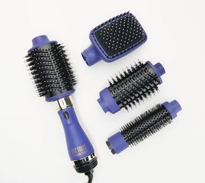 lot 6680 image: Hot Tools Pro Signature Blowout Brush Ultimate 4 piece kit black