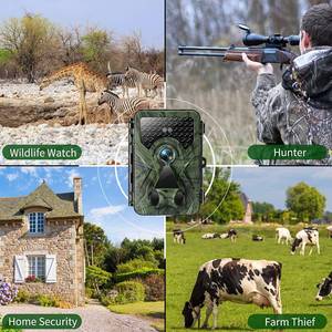lot 6684 image: HD 20MP 1520P Trail Cam Camera IP66 night vision motion activated ultra wide angle battery operated 32GB memory card included