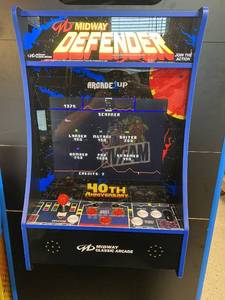 lot 6685 image: Arcade1Up 10 Game DEFENDER PartyCade Plus Portable Home Arcade game table top or wall mounted 10 different games