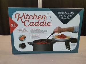lot 6690 image: Kitchen Caddie XL cooking helper assist serving stand plate holder