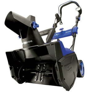 lot 6724 image: Snow Joe SJ619E Electric Single Stage Snow Thrower 18-inch 14.5 Amp Motor LED Lights