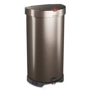 lot 6725 image: EyeVac plus touchless trach can with sensors for lid floor vacuum lid has 2 small dents as shown