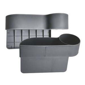 lot 6726 image: Armor All Car Seat Organizer Holds Multiple Items Easy Installation Gray 2-Pack