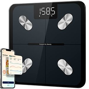 lot 16806 image: Etekcity Smart Scale For Body Weight And Fat, Digital Bathroom Scale Accurate To 0.05lb0.02kg Weighing Machine For Peoples Muscle BMI, Bluetooth Electronic Body Composition Monitor, 400lb