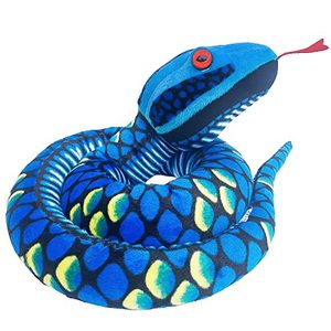 lot 16823 image: Lazada Snake Stuffed Animal Plush Giant Anaconda Realistic Kids Toys Blue 67 Inches