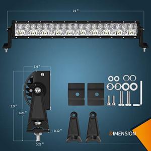 lot 16825 image: DaTangPai 22 Inch Led Light Bar 120W 12000LM Dual Row Light Bars Driving Light Offroad Lights with Spot Flood Combo Beam Waterproof Led Work Light 12v LED Light for Truck Pickup SUV ATV UTV Jeep Boat