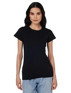lot 16845 image: Gildan Womens Softstyle Cotton T-Shirt, Style G64000L, 2-Pack, Black, X-Large
