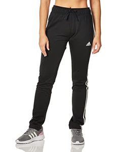 lot 16846 image: adidas Womens Warm-Up Tricot Regular 3-Stripes Track Pants, Black, X-Large